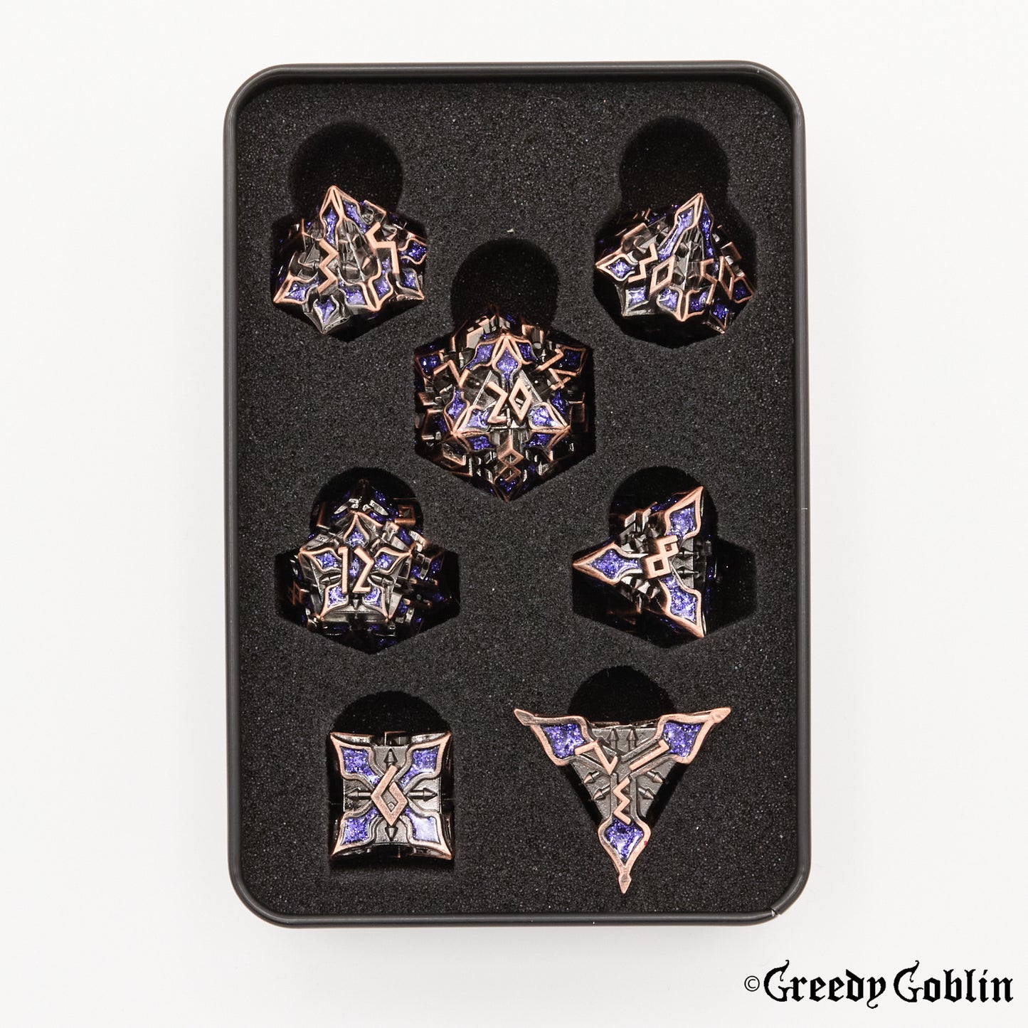 Floral (Copper and Purple)