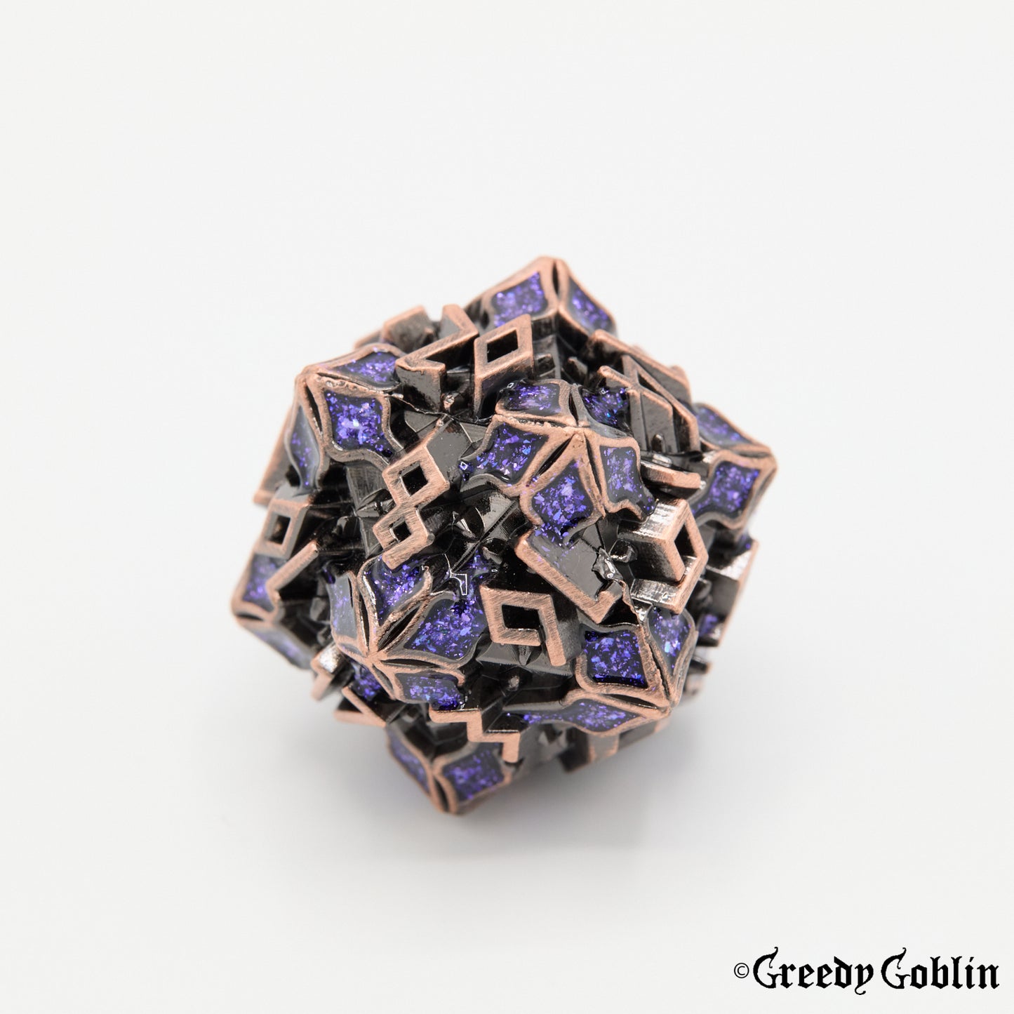 Floral (Copper and Purple)
