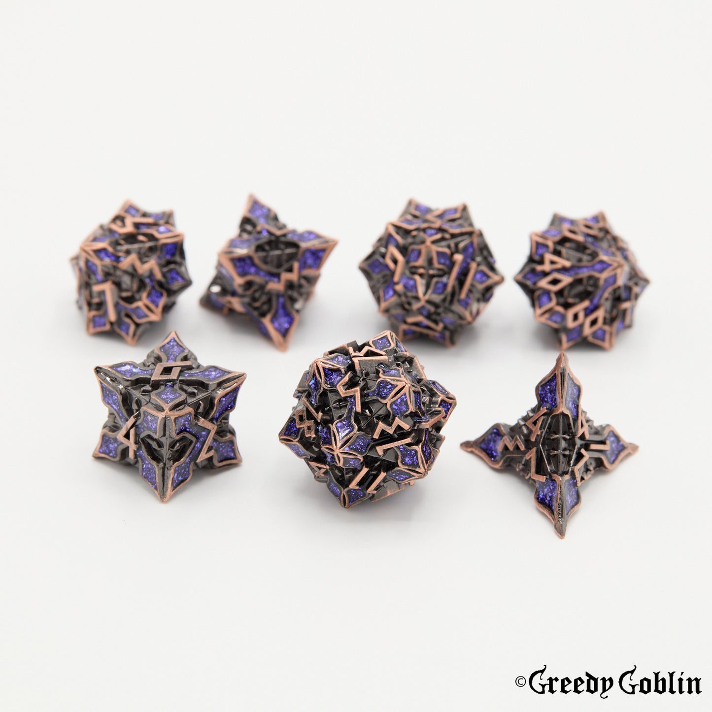 Floral (Copper and Purple)