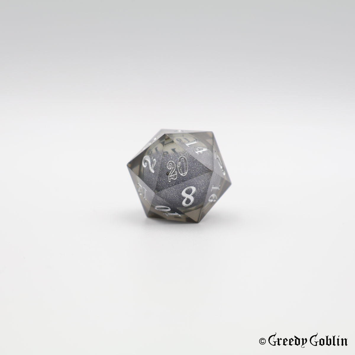 Liquid Core Dice Set Dark Grey