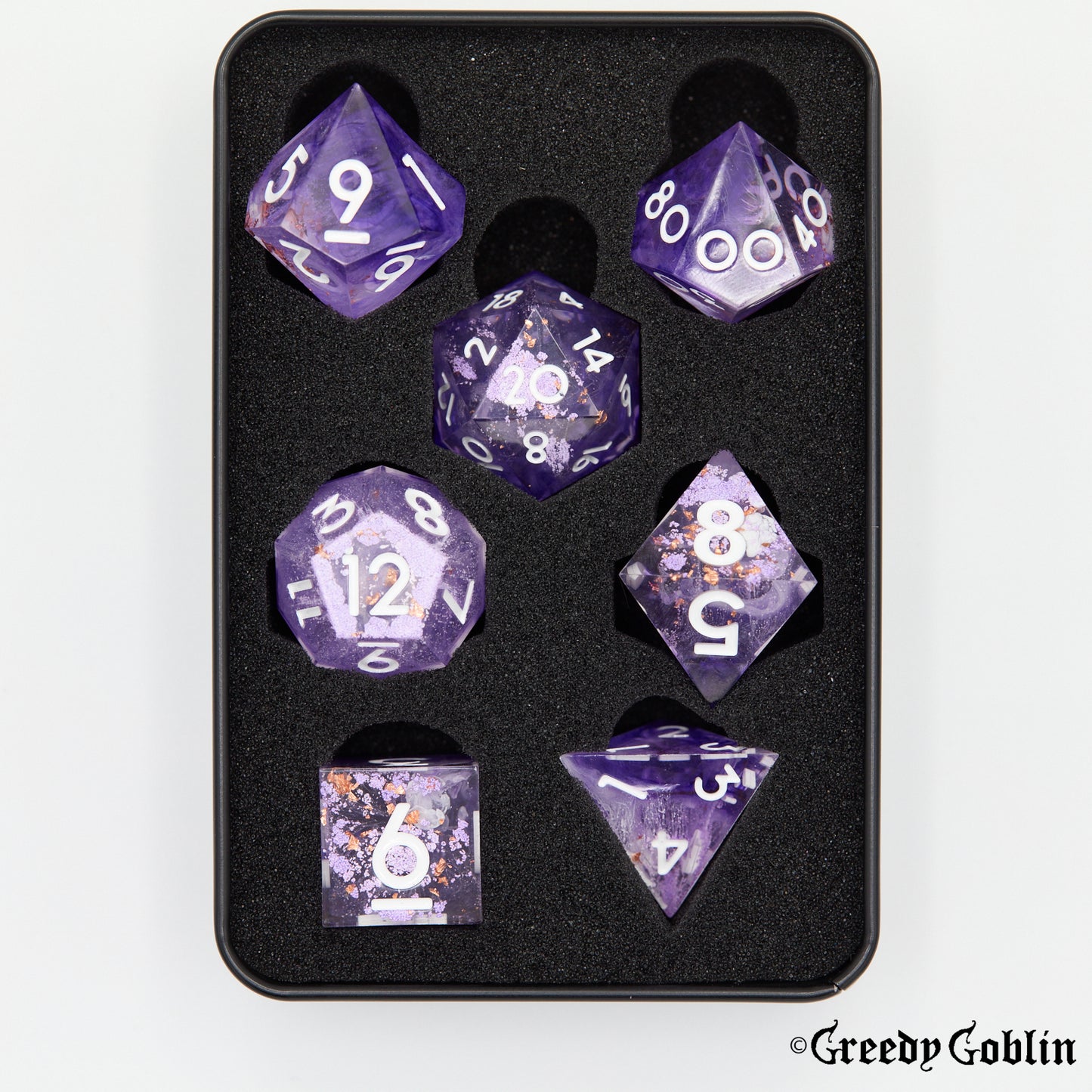 Sharp Polydice Set (Purple Frost)