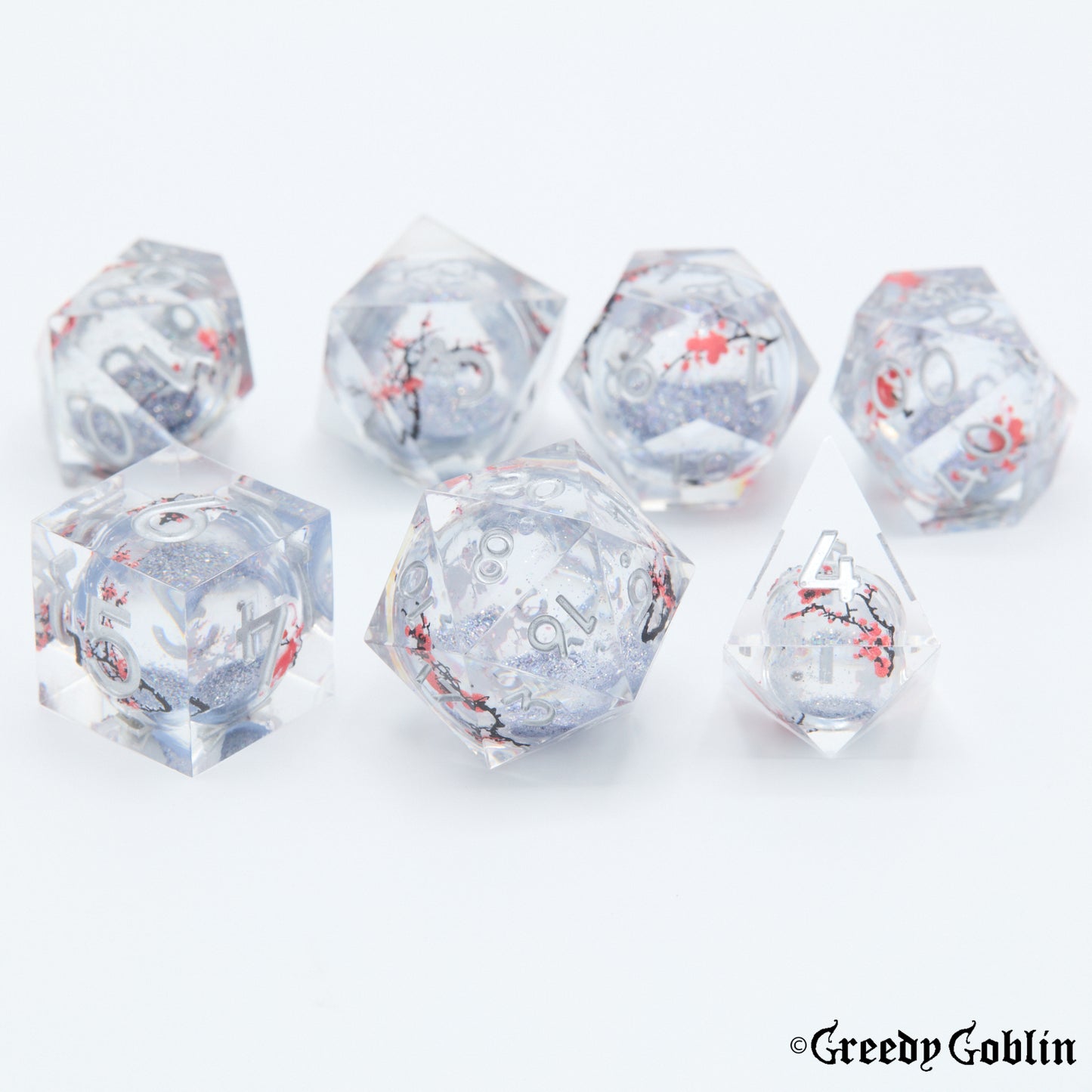 Liquid Core Dice Set (Blossom)
