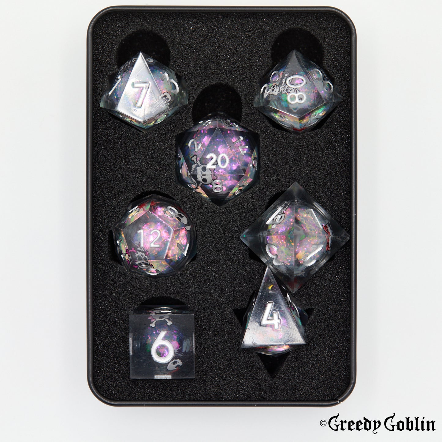 Liquid Core Dice Set (Skellies)