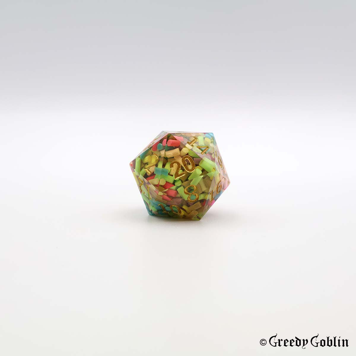 Sharp Polydice Set (Transparent Sprinkle)