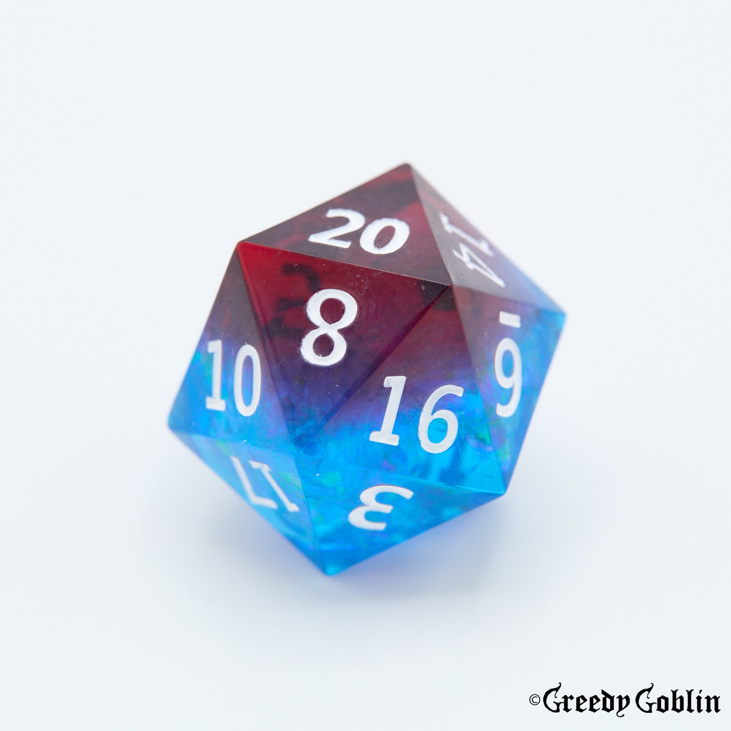 Sharp Polydice Set (Transparent Blue Red White)