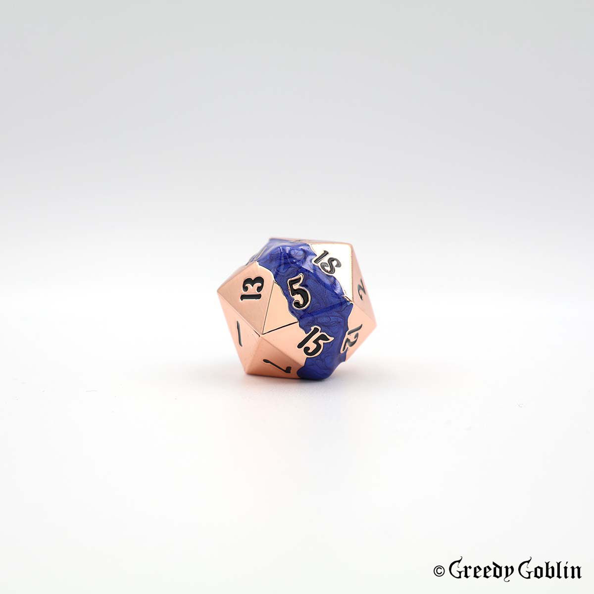 Metal Polydice Set (Copper with Blue Mica)