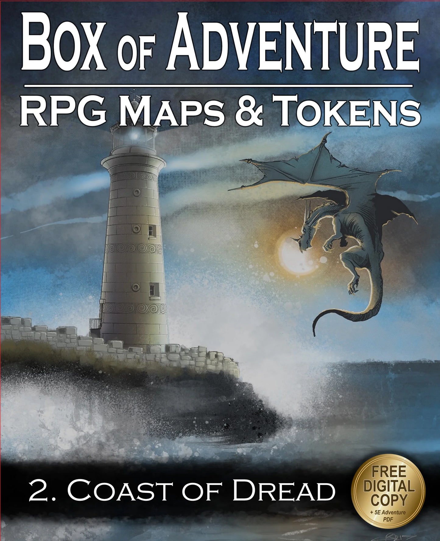 Loke Battlemats - Box of Adventure - Coast of Dread (Maps, Tokens & Adventure!)