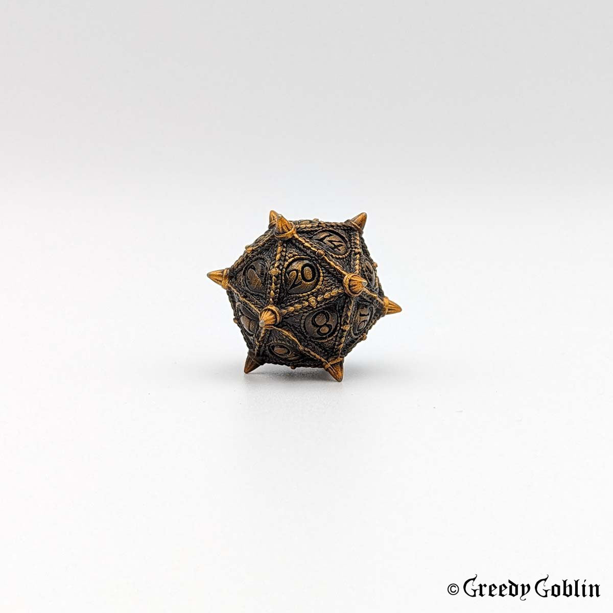 Metal Polydice Set Dragon Eye (Spikes Bronze)