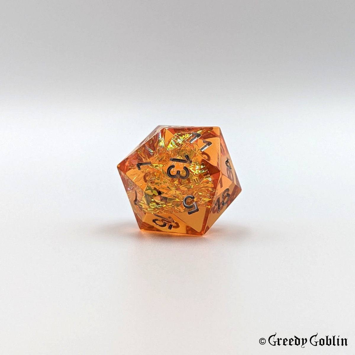 Sharp Polydice Set (Transparent Orange)
