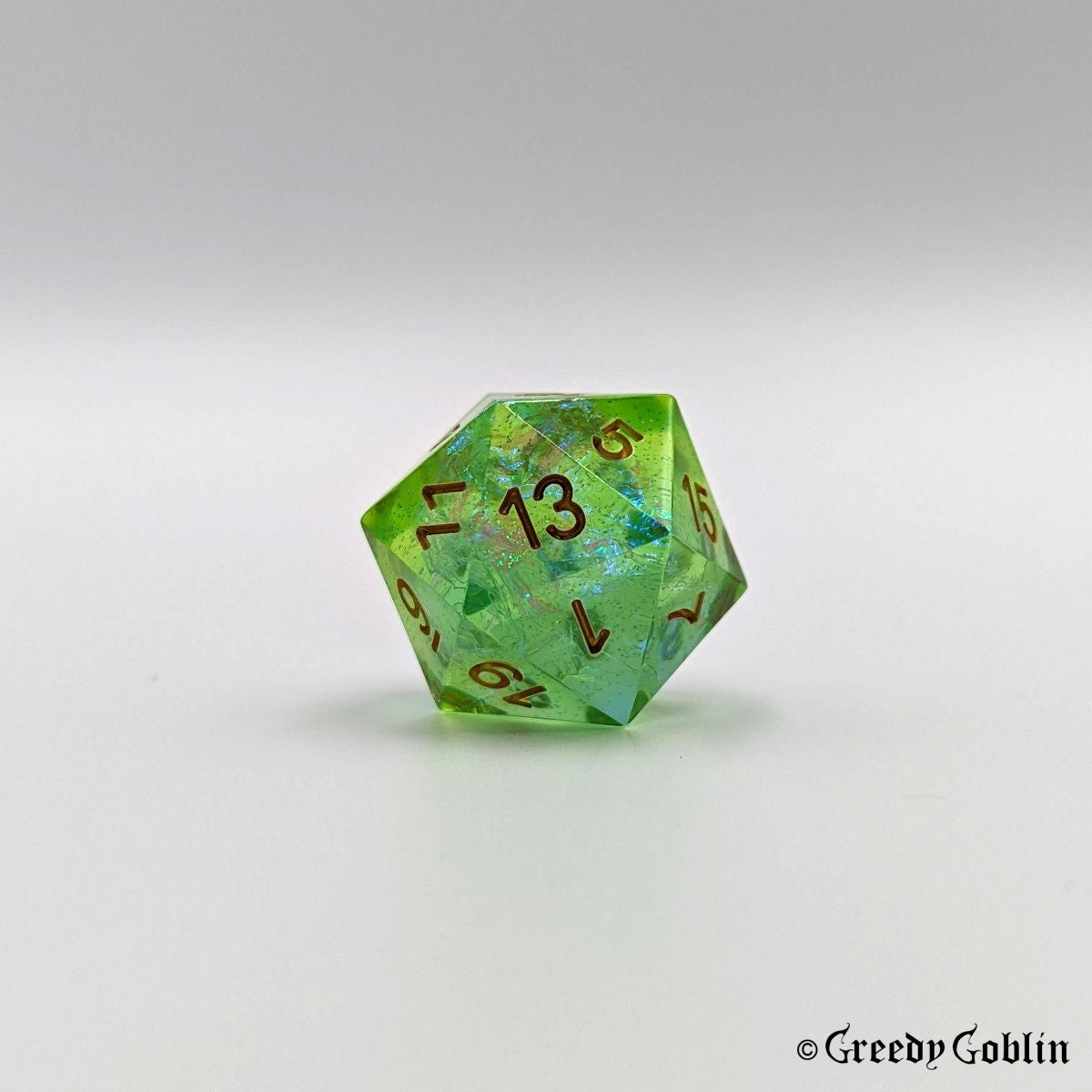 Sharp Polydice Set (Transparent Green)