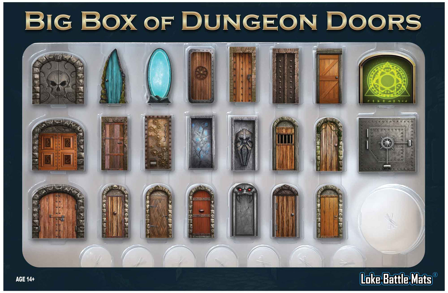 Loke Battlemats - Big Box of Dungeon Doors