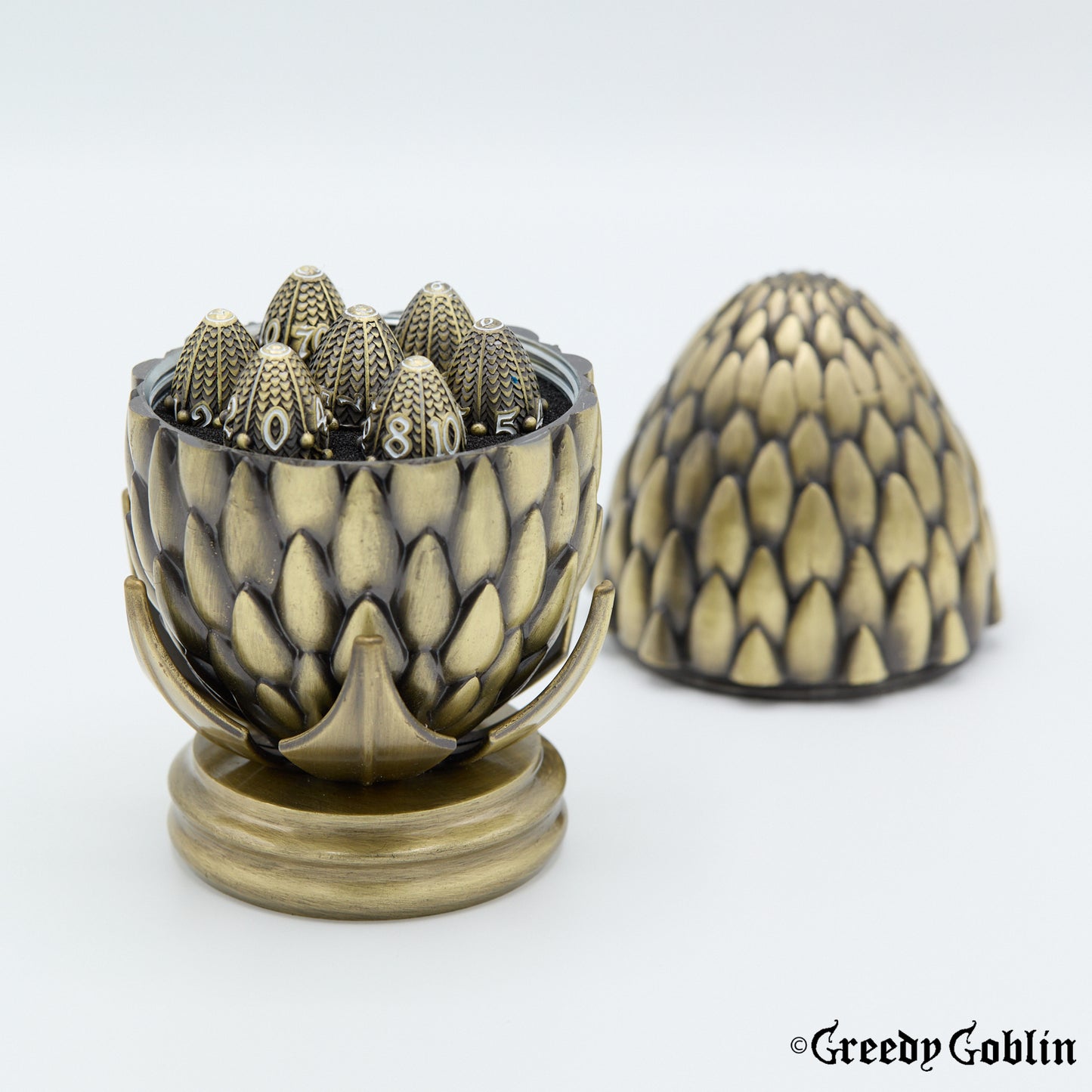 Dragon Egg Dice Set and Holder