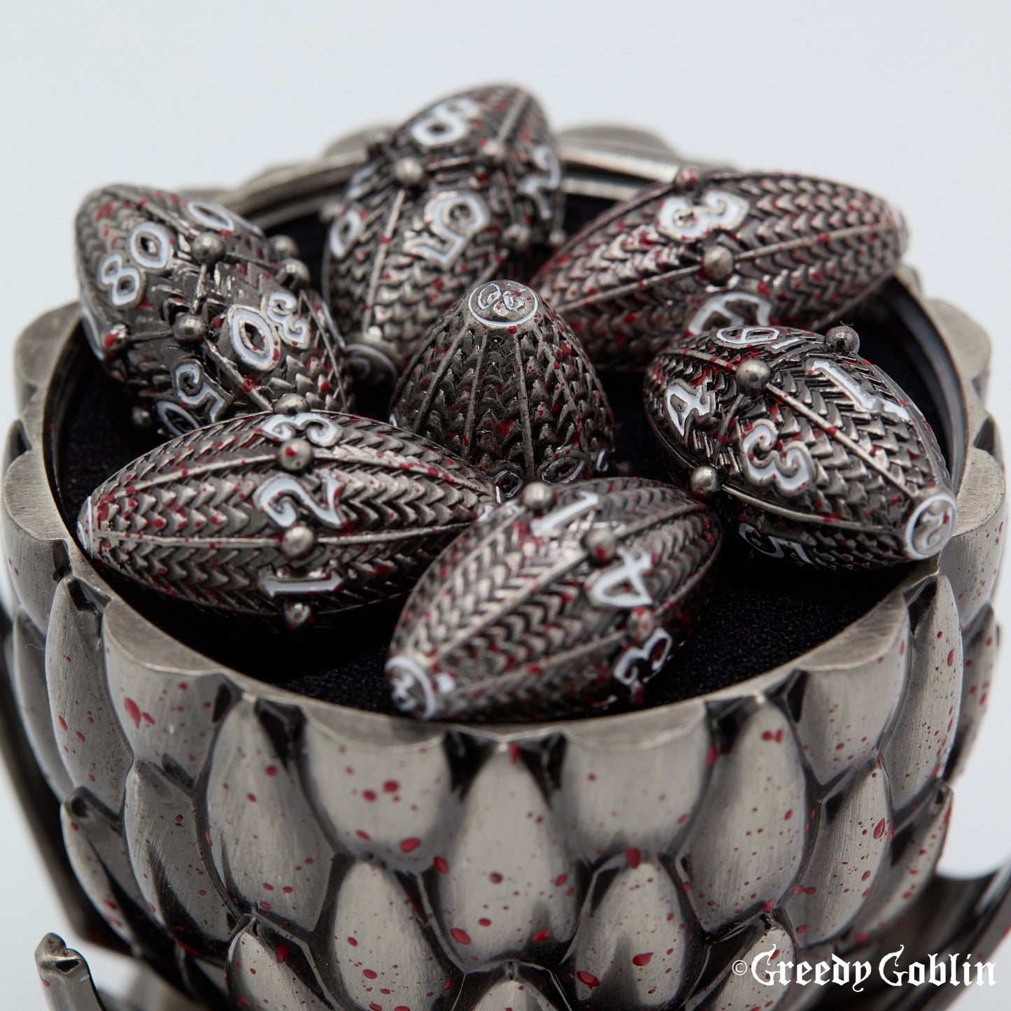 Dragon Egg Dice Set and Holder