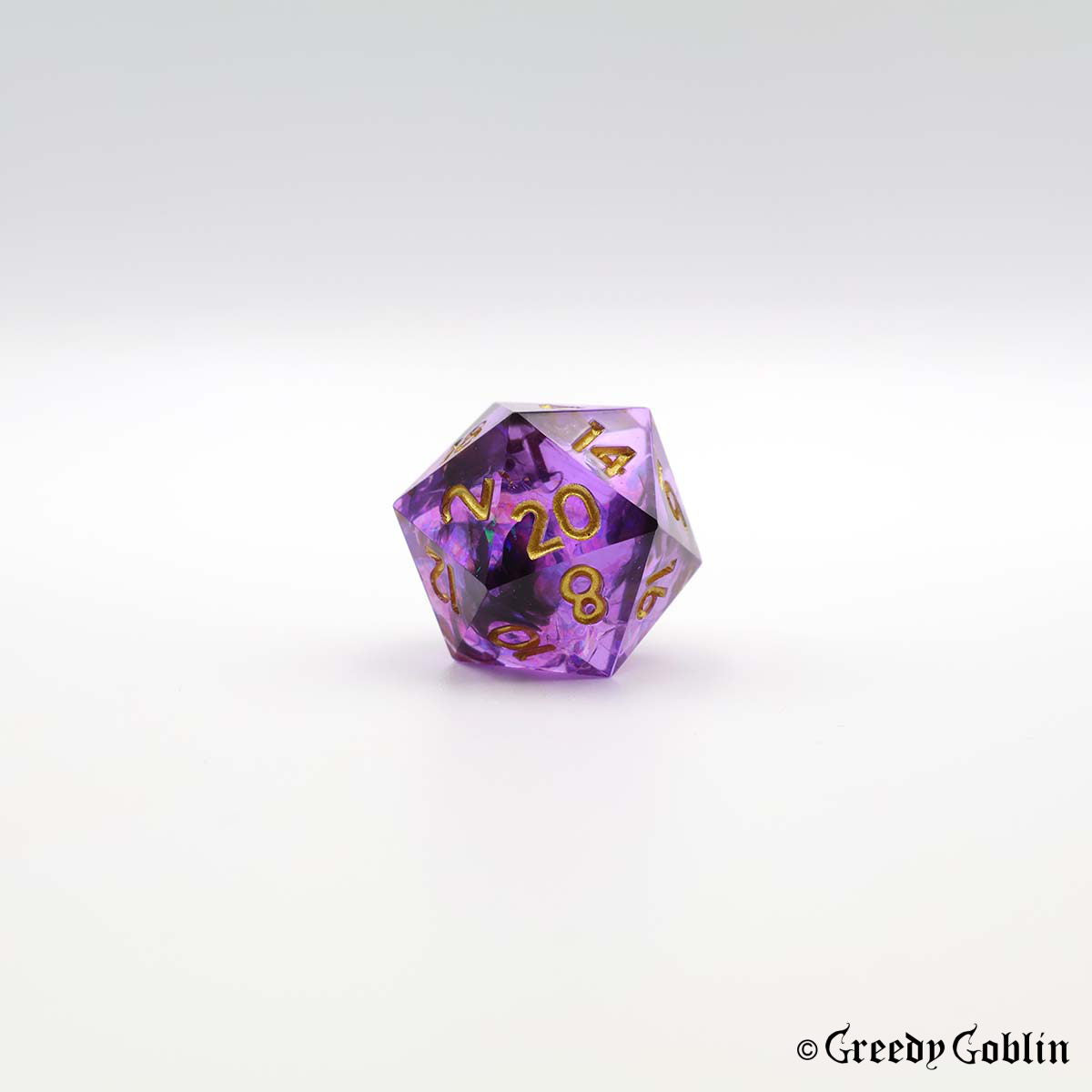 Sharp Polydice Set (Transparent Purple)