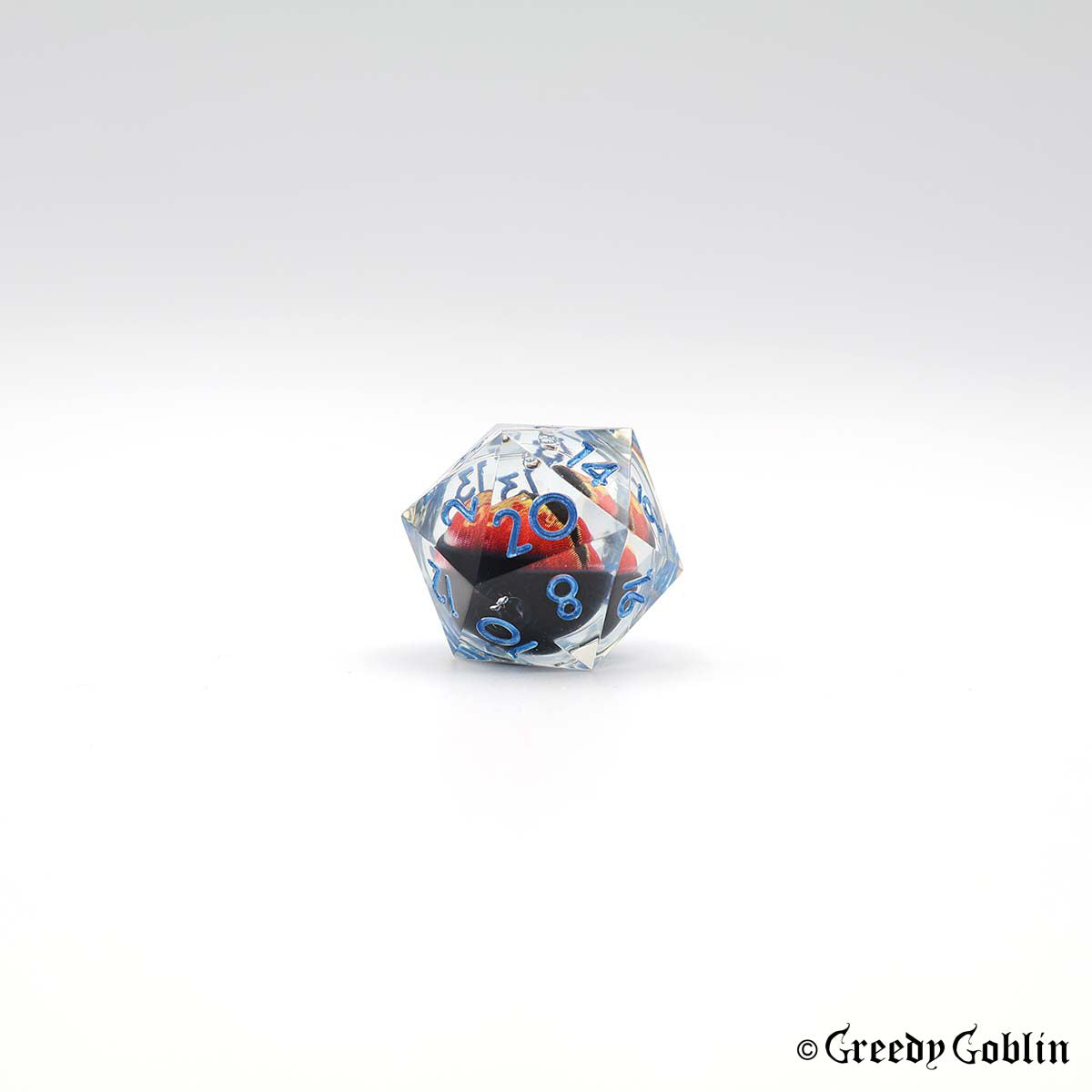 Liquid Core Dice Set (Black and Red Eye)