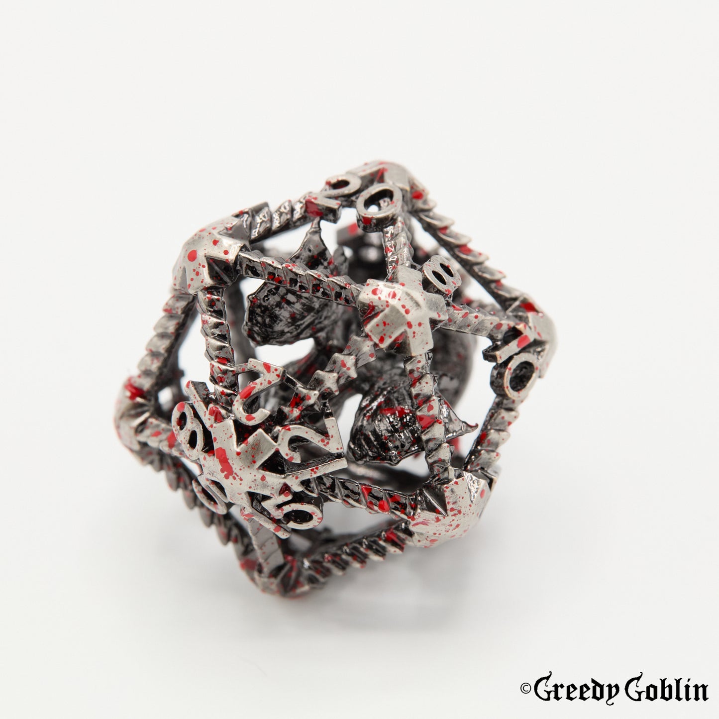 Metal Hollow Dragon Blood Dice Set