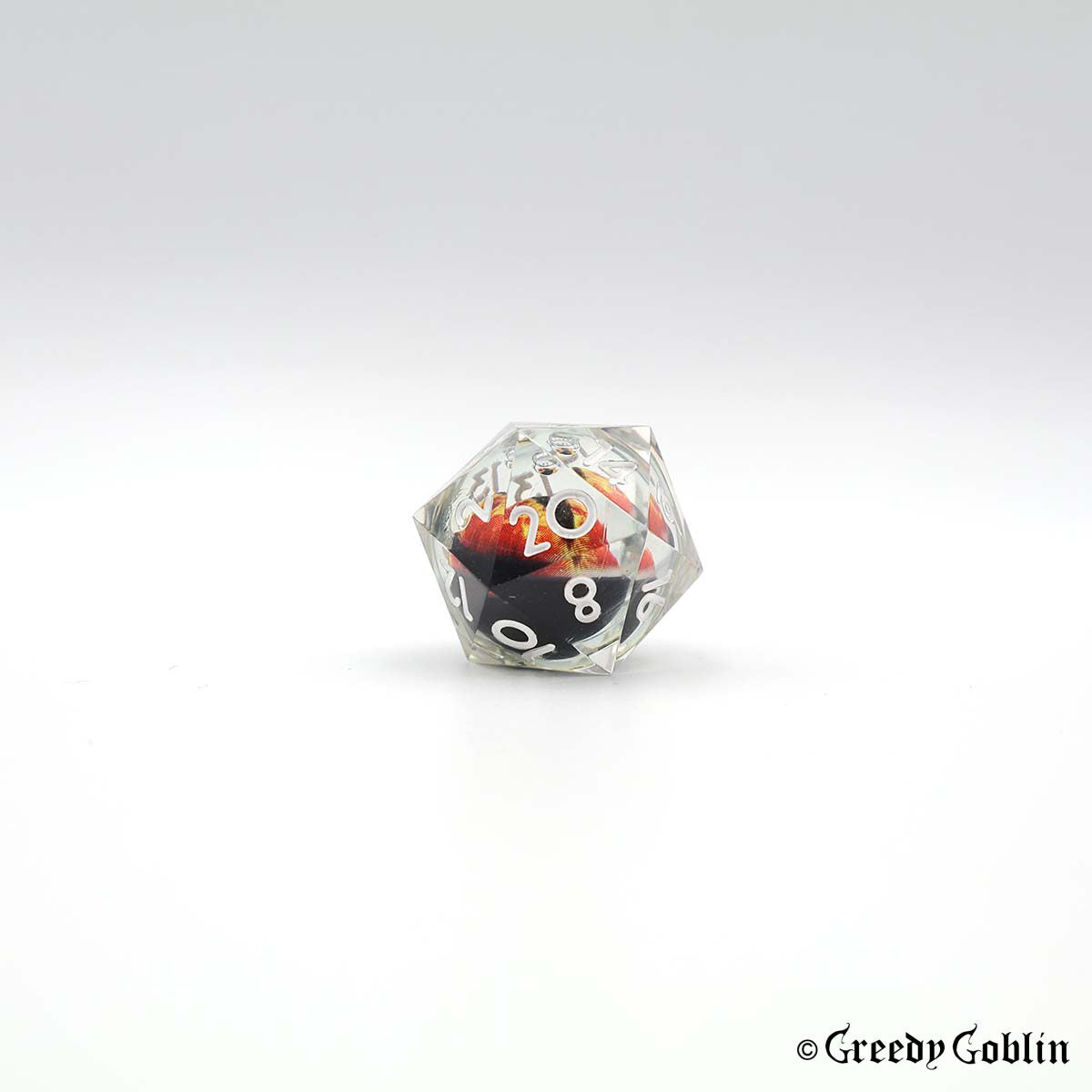 Liquid Core Dice Set (Clear Red Eye)