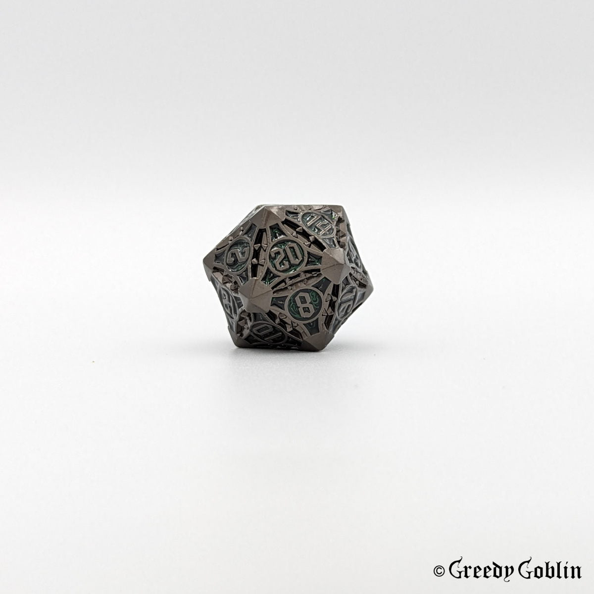 Metal Polydice Set (Gunmetal Green)