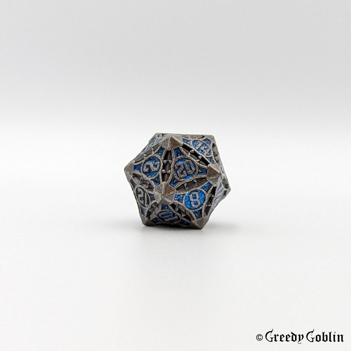 Metal Polydice Set (Gun Metal Blue)