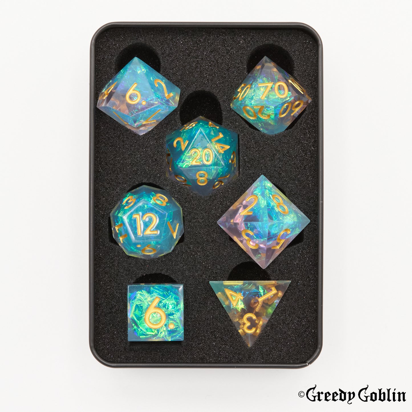 Sharp Polydice Set (Lavender Laser)