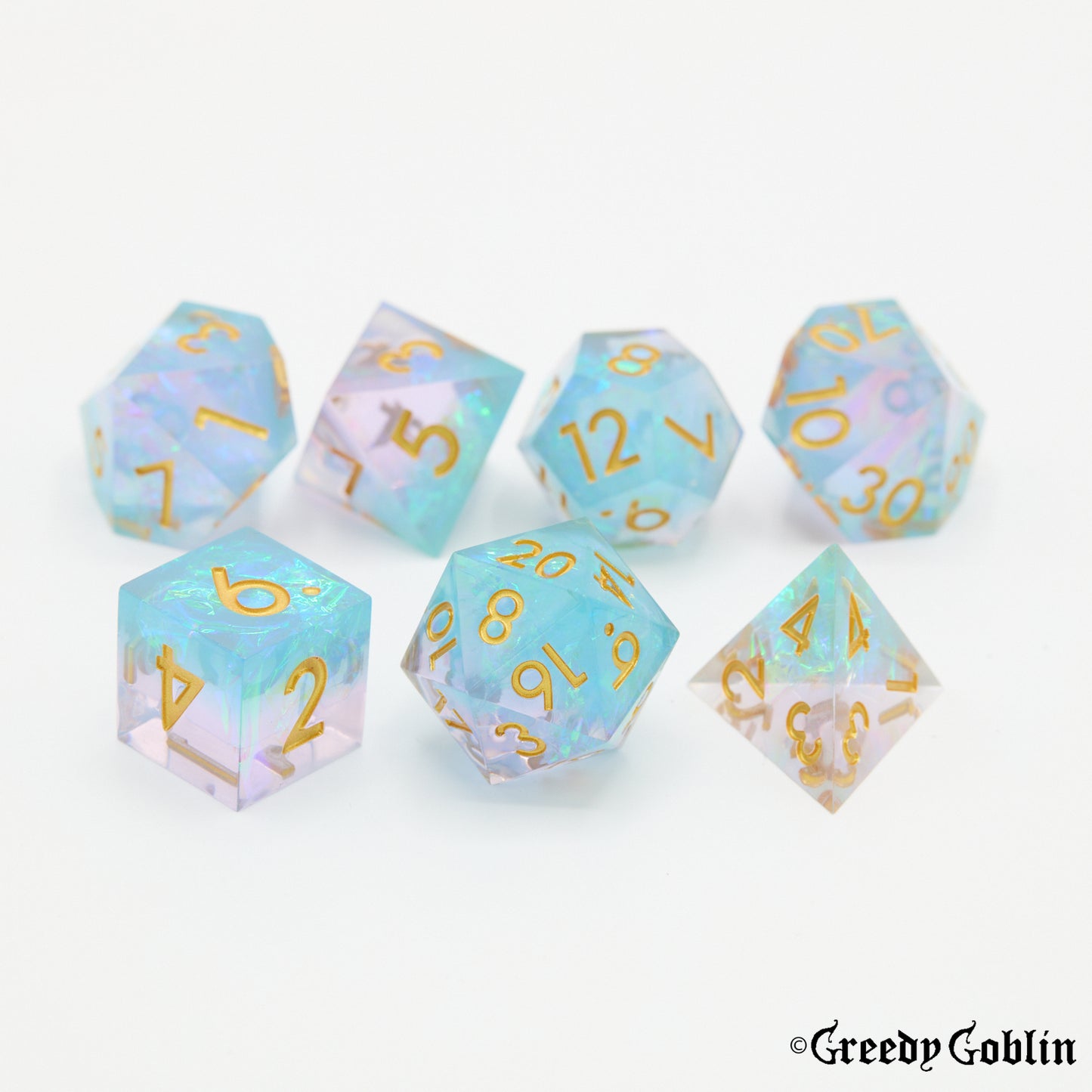 Sharp Polydice Set (Lavender Laser)