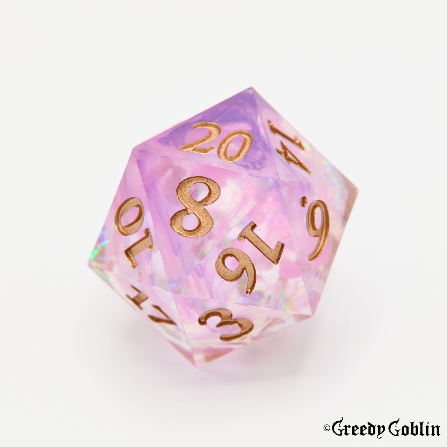Sharp Polydice Set (Pink and Purple Smoke Laser)