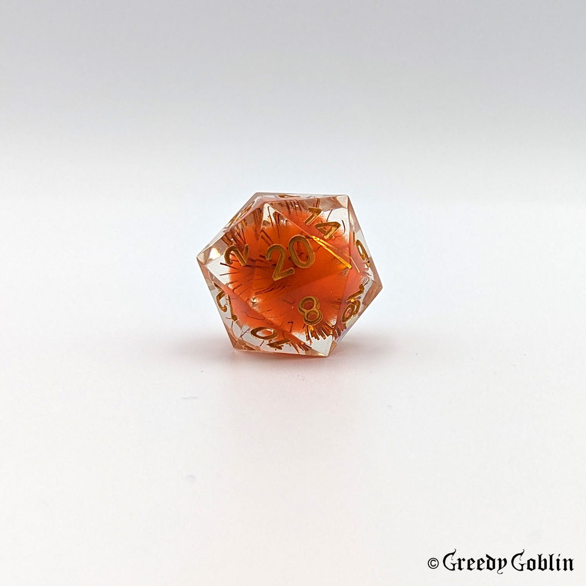 Sharp Polydice Set (Transparent Orange)