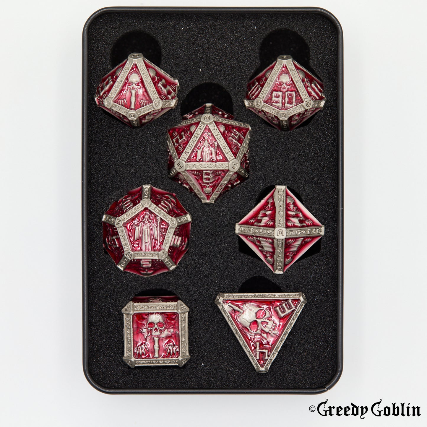 Metal Polydice Set (Silver Tomb)