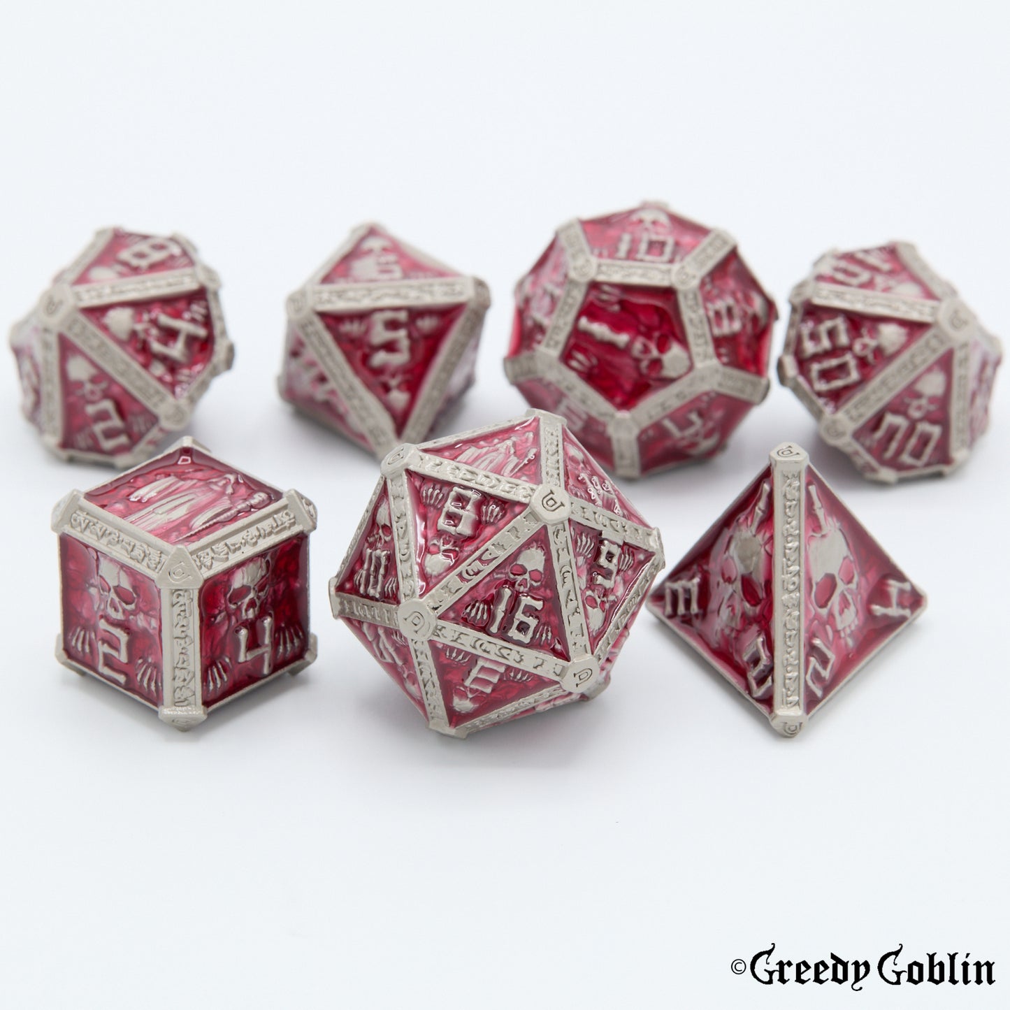 Metal Polydice Set (Silver Tomb)