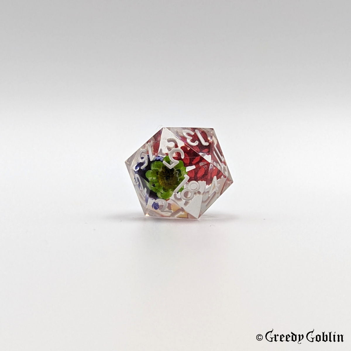 Sharp Polydice Set (Transparent Flowers)