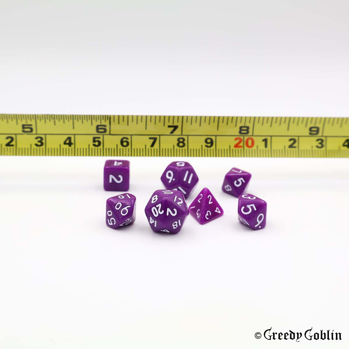 Mini Dice Set Purple