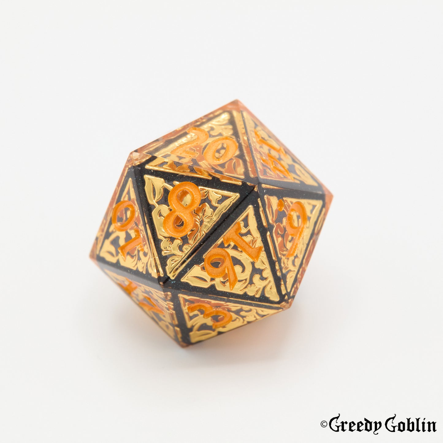 Sharp Polydice Set (Golden Filigree)