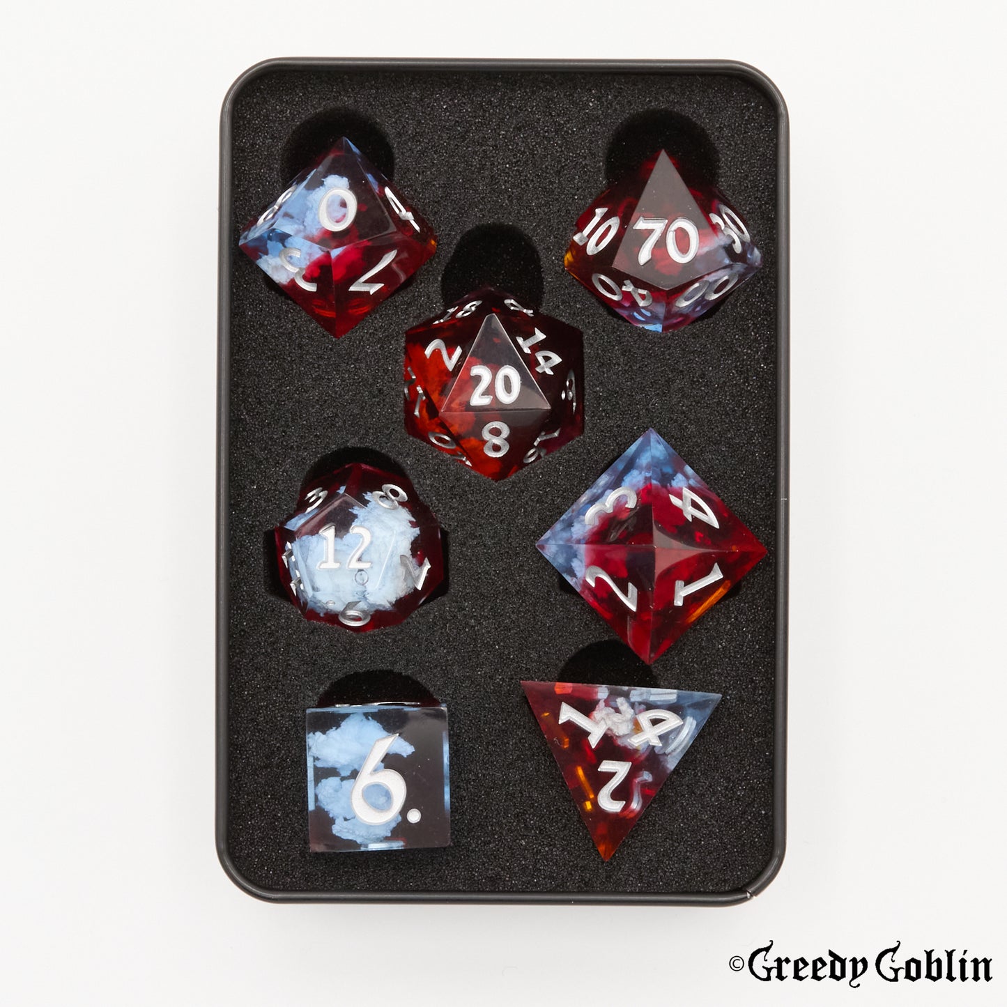 Sharp Polydice Set (Fire Sky)