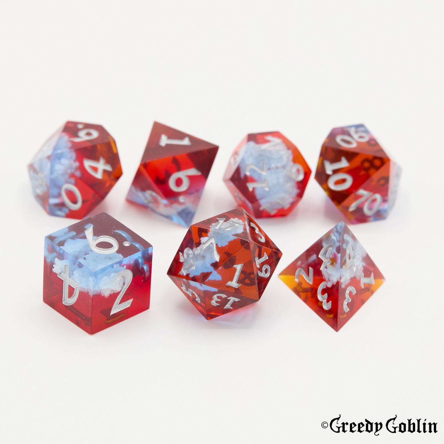 Sharp Polydice Set (Fire Sky)