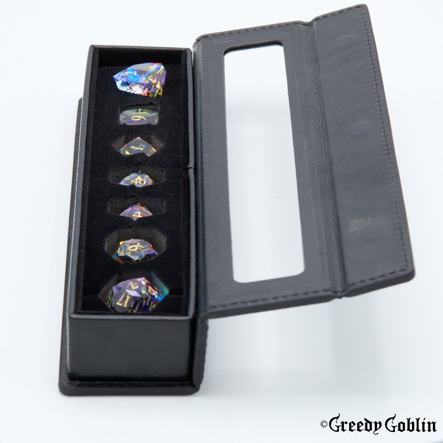 Prismatic Clear Polydice Set