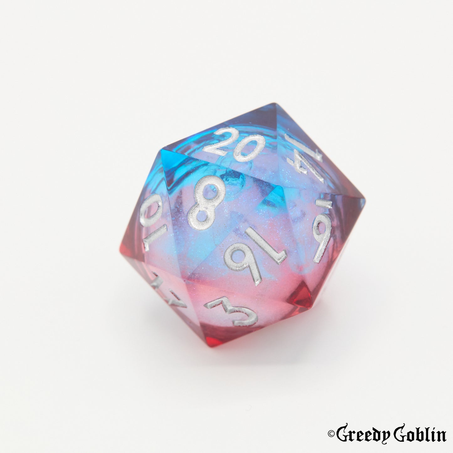 Liquid Core Dice Set (Transparent Blue Red S.)