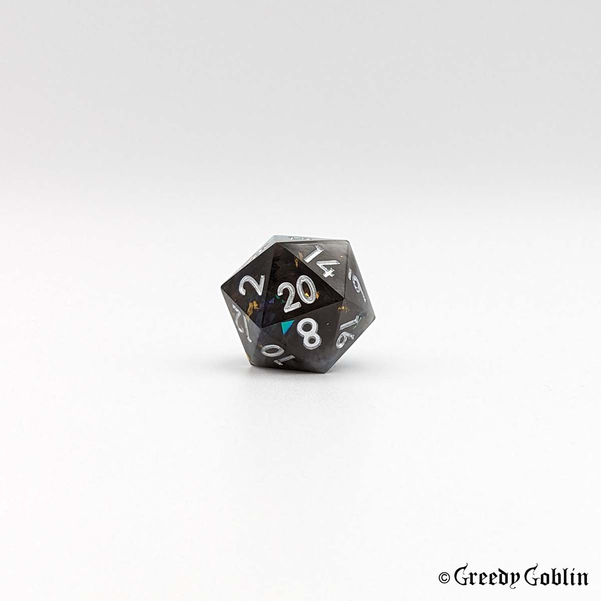 Sharp Polydice Set (Transparant Black Smoke)