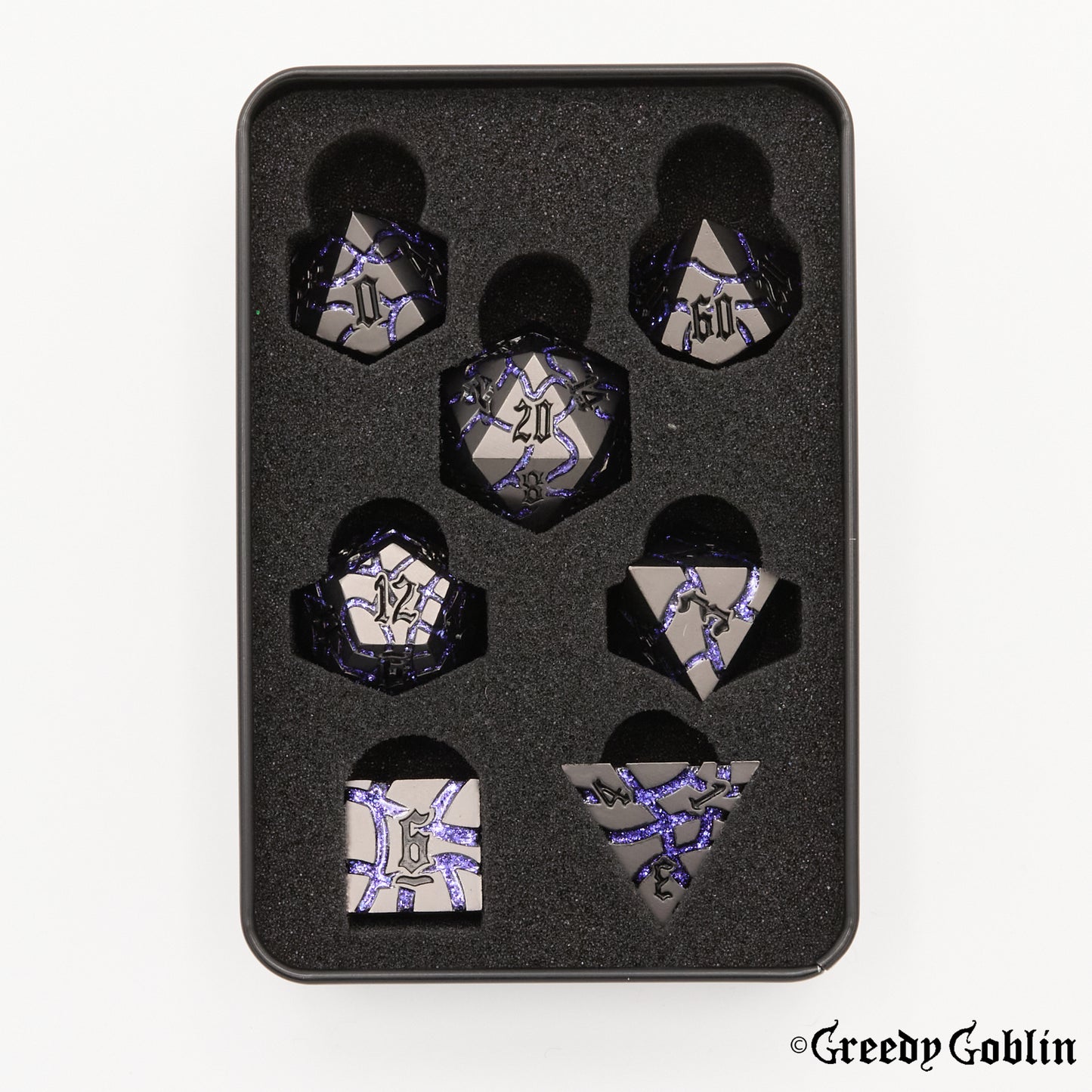 Gunmetal with Purple Mica Veins