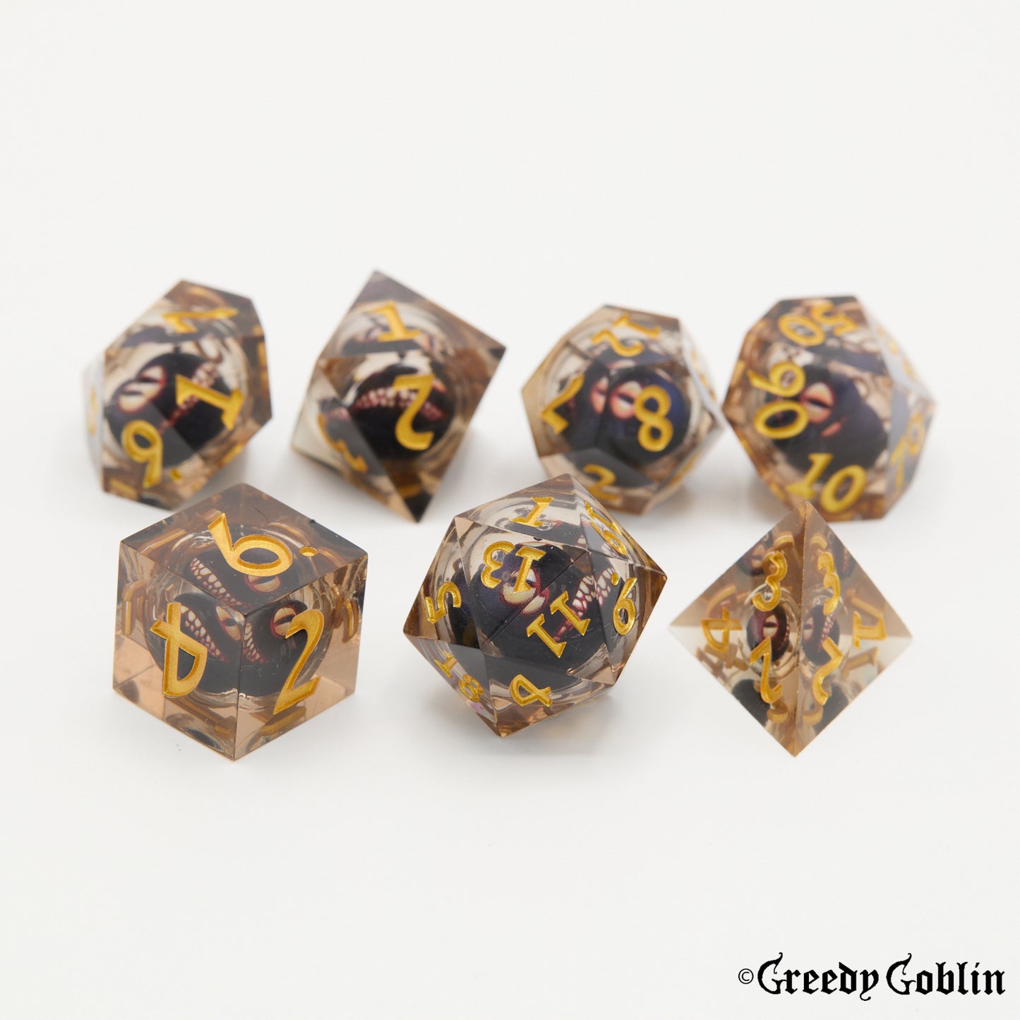 Liquid Core Dice Set (Friendly Little Guy)