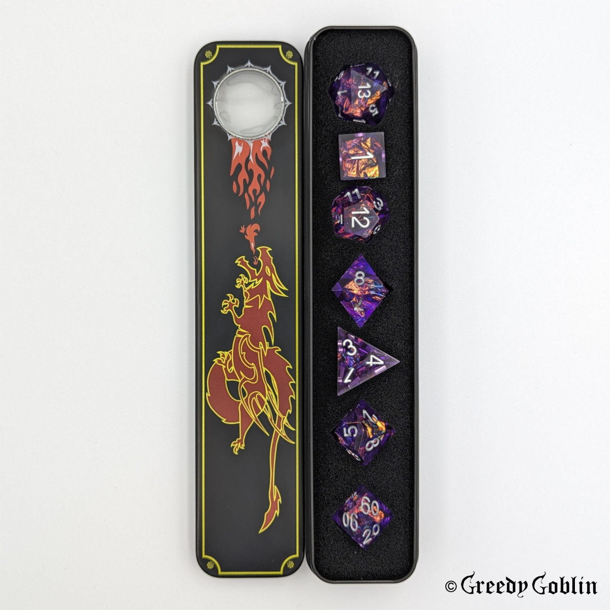 Sharp Polydice Set (Transparent Purple)