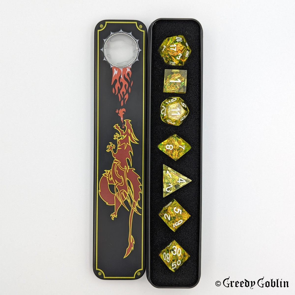 Sharp Polydice Set (Transparent Yellow)
