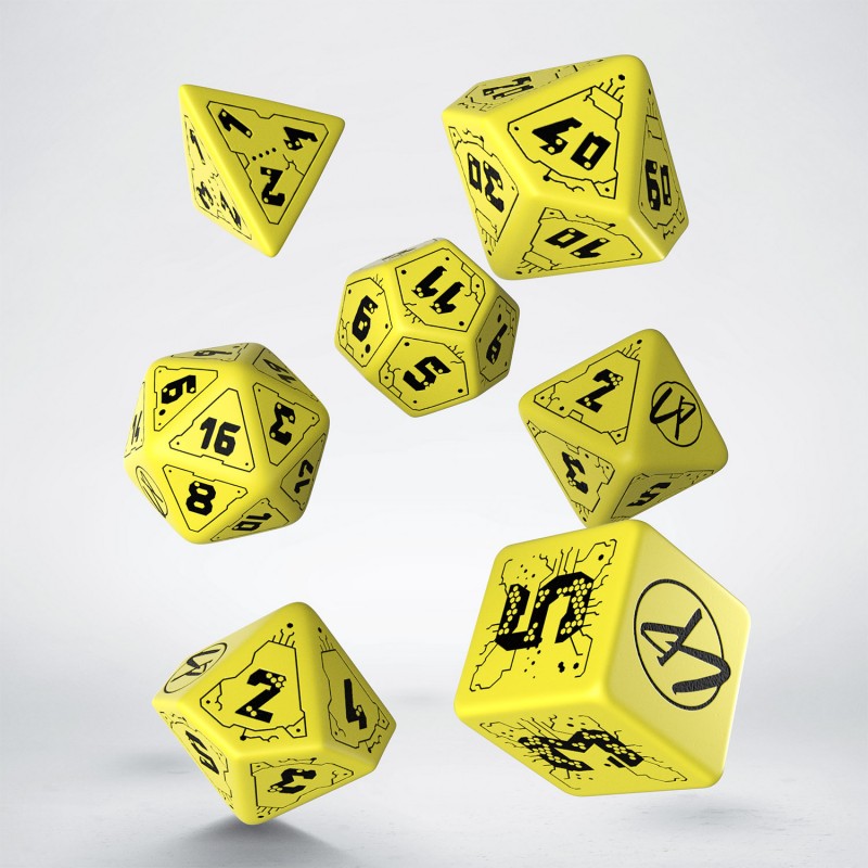 Q-Workshop - Cyberpunk Red Dice Set: Danger Zone