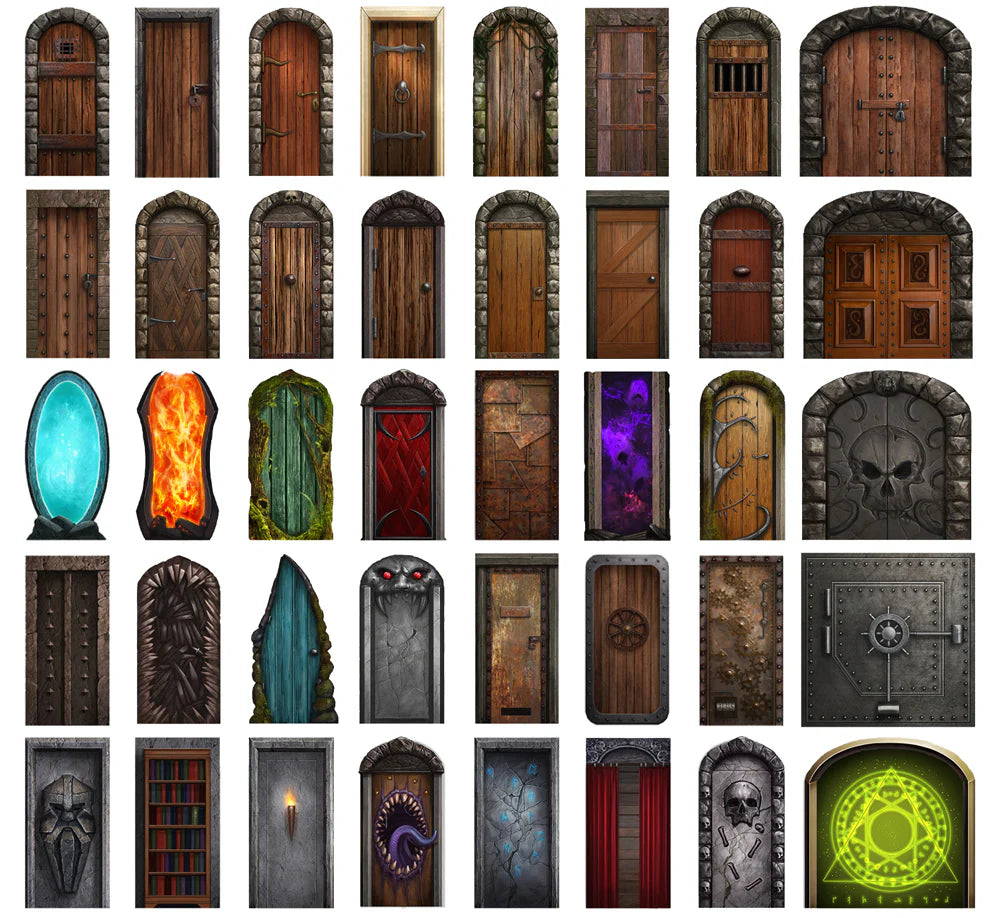 Loke Battlemats - Big Box of Dungeon Doors