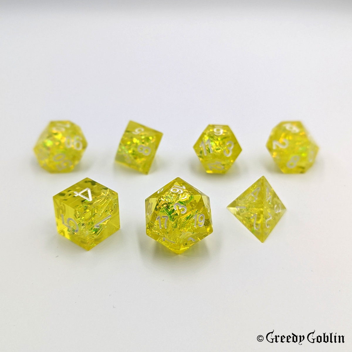 Sharp Polydice Set (Transparent Yellow)