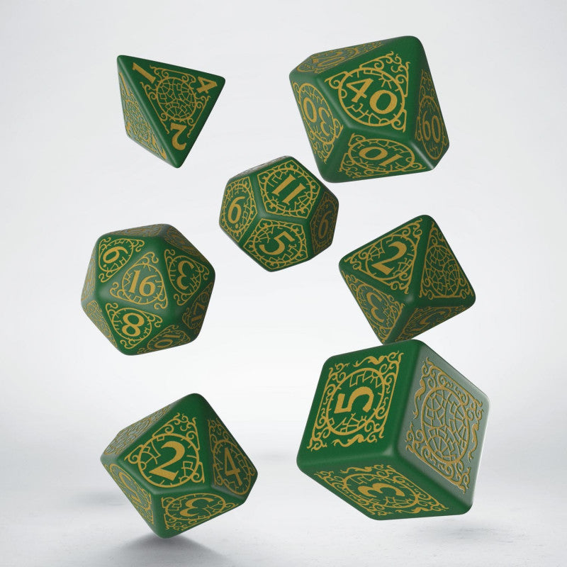 Q-Workshop Pathfinder Dice Set : Jade Regent