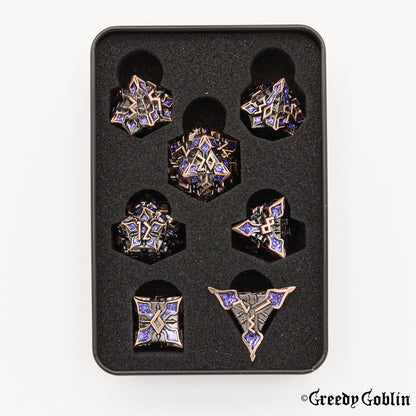 Floral (Copper and Purple)