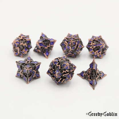 Floral (Copper and Purple)
