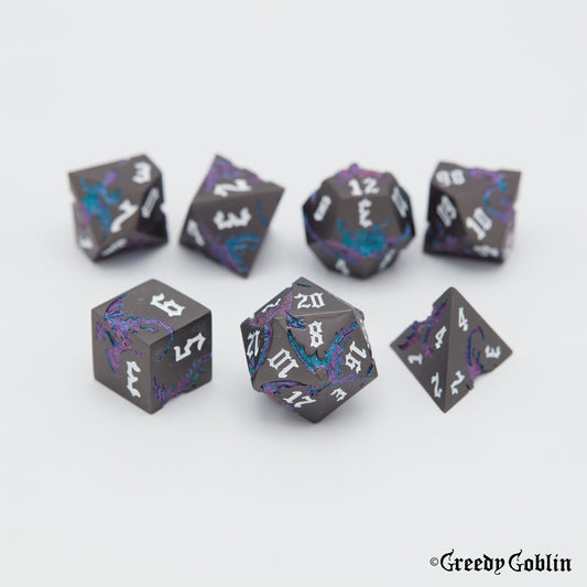 Metal Polydice Set (Dragons Shadow Dark Shift)