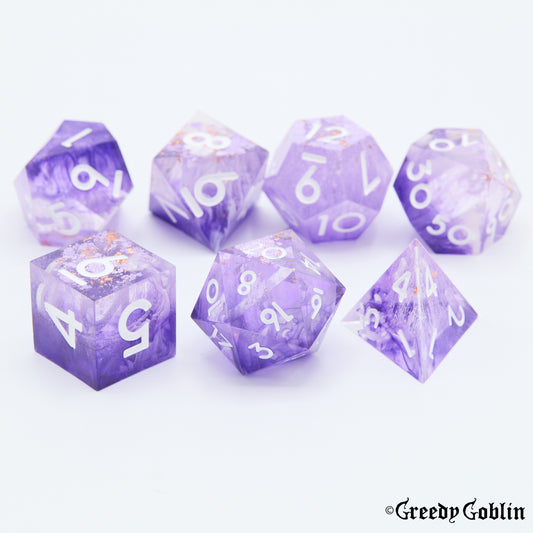 Sharp Polydice Set (Purple Frost)
