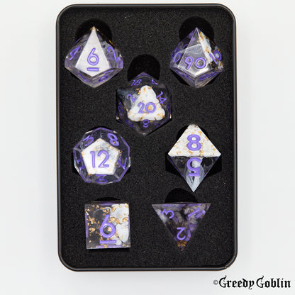 Sharp Polydice Set (White Mist)